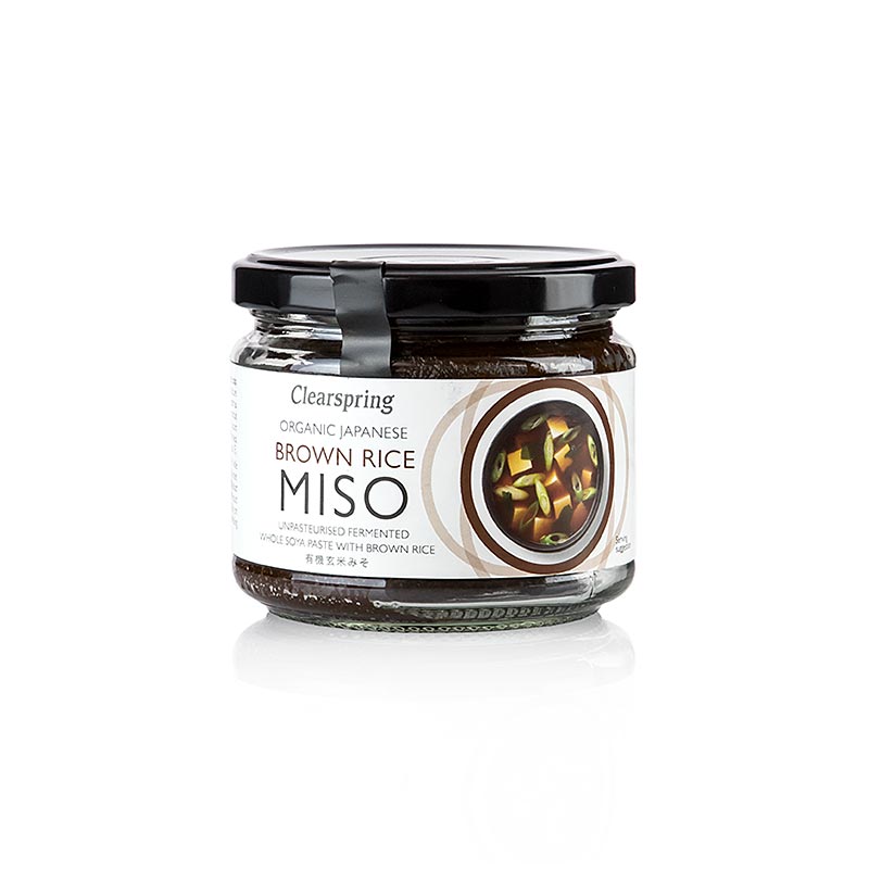 Organic Japanese Brown Rice Miso, brun misopasta, Clearspring, ekologisk, 300 g