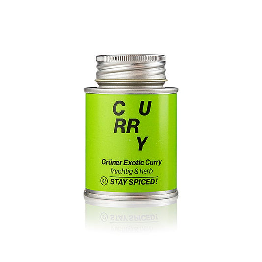 Stay Spiced! Exotisk currypulver, grön, mild-fruktig, ströburk, 70 g