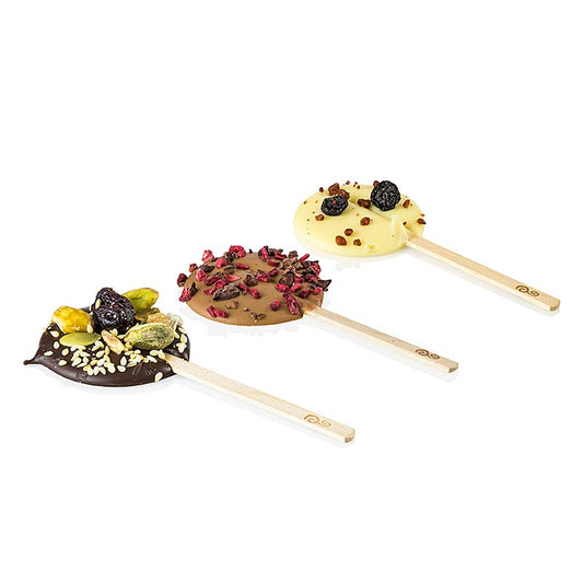 Chokladklubbor, 3 sorter, ø 4,5x11 cm, 570 g, ca 44 st