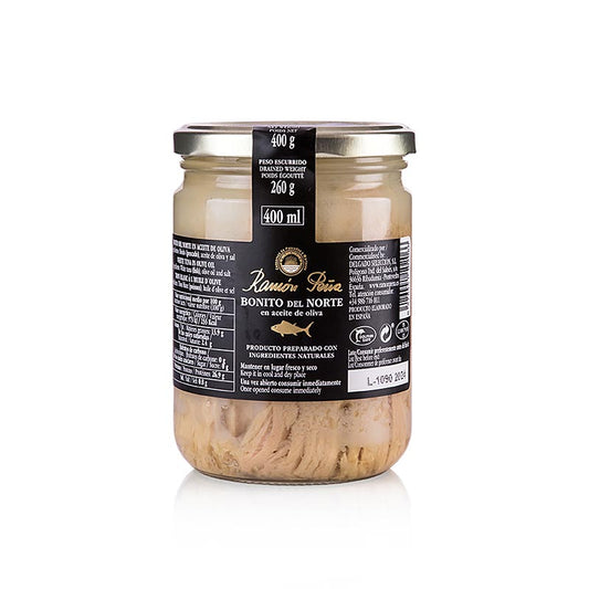 Vit tonfisk "Bonito del Norte" ryggfilé, olivolja, RAMON PEÑA GOLD, 400 g