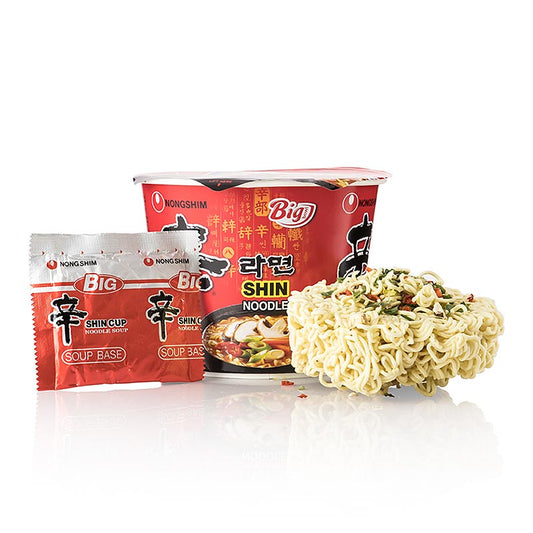 Instantnudlar Ramyun Shini Big Bowl, mycket stark, Nong Shim, 114 g
