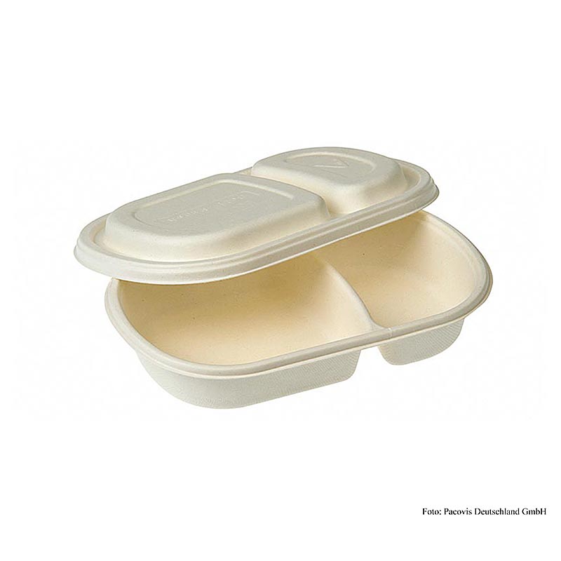 Engångs Naturesse Take Away-menyform 2-delad, med lock, 240x154x40 mm, 200 st
