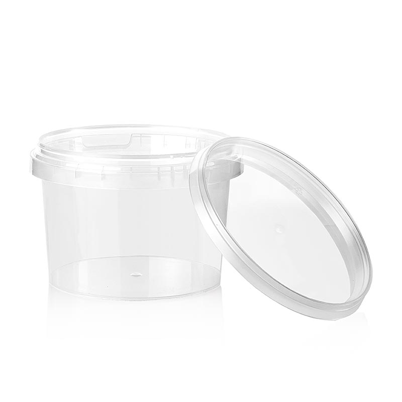Plastburk "Circlecup", rund, med lock, ø 118x86 mm, 565 ml, 1 st
