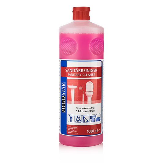 Hygo-Star, 5-i-1 sanitetsrengöringsmedel, koncentrat, rosa, 1 l