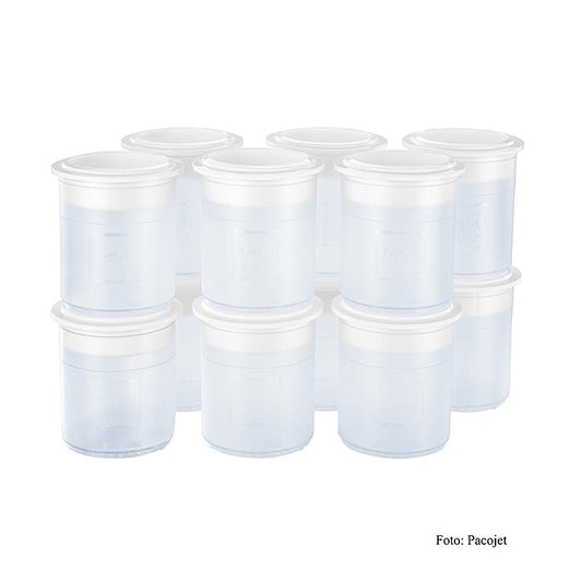 PACOJET Pacossier-bägare, av plast, med lock, set, 12 st