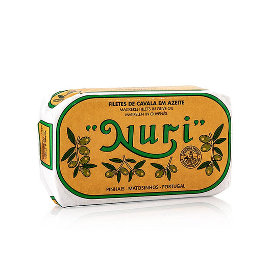 Makrillfiléer, i olivolja, 3–4 stycken, Nuri (Portugal), 125 g