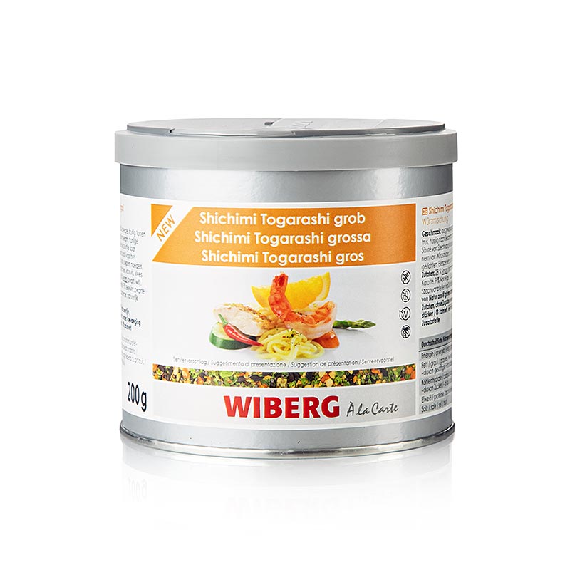 Wiberg Shichimi Togarashi, grov, kryddblandning, 200 g