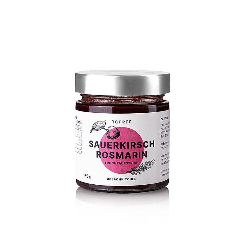 TOFREE-north – fruktpålägg surkörsbär – rosmarin, 180 g