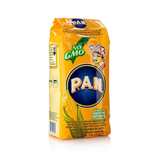 Majsmjöl, gult, fint, förkokt, 1 kg