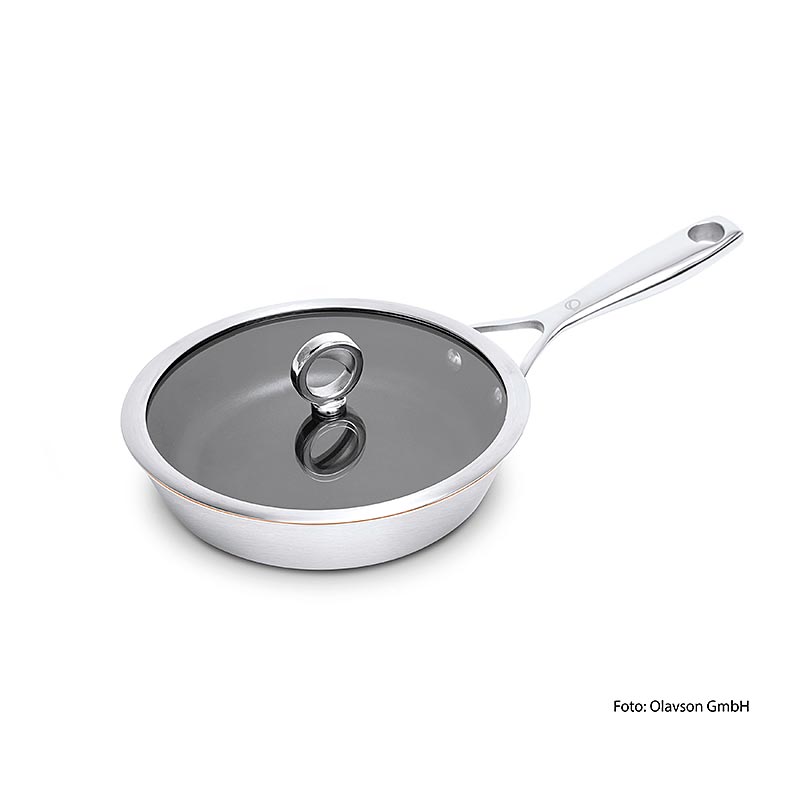 Olavson stekpanna med kopparbotten, med lock, belagd, 20 cm, 1 St