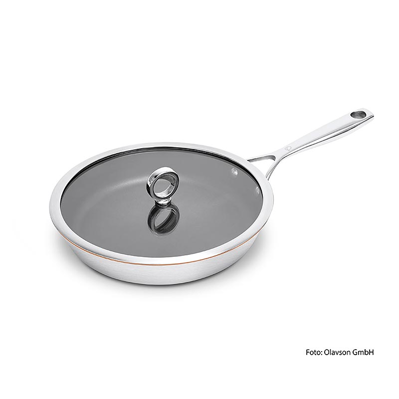 Olavson stekpanna med kopparkärna, med lock, belagd, 26 cm, 1 St