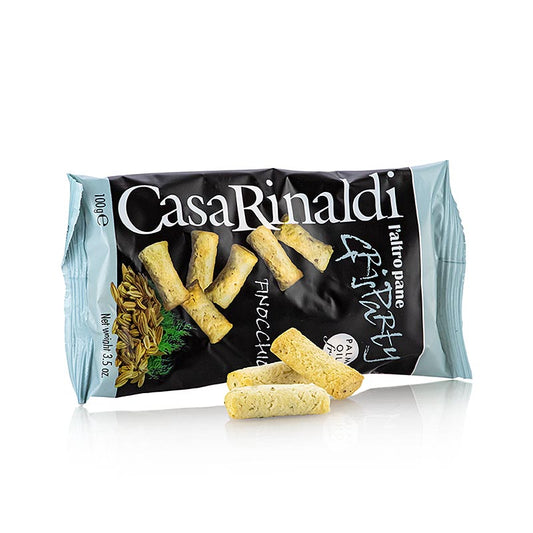 Grisparty – Mini-grissini, snacks med fänkålsfrön, Casa Rinaldi, 100 g