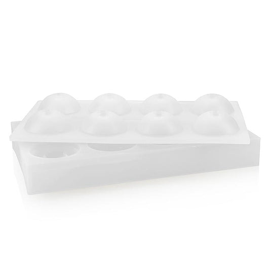 Silikonmatta 17,5x30 cm, 8 sfärer/kulor, 55 mmx87 ml, Pavoni (AF001), 1 st