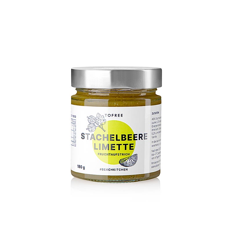 TOFREE-north – fruktpålägg av krusbär och lime, 180 g