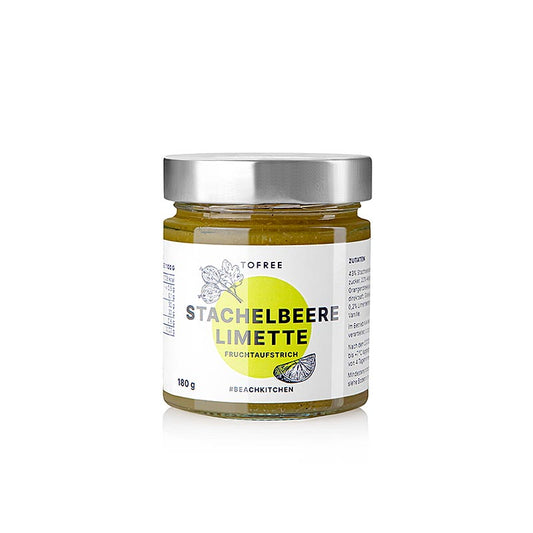 TOFREE-north – fruktpålägg av krusbär och lime, 180 g