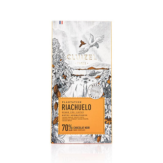 Plantagechokladkaka Riachuelo, 70 % mörk, Michel Cluizel (12159), 70 g