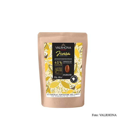 Valrhona Jivara, mjölkchoklad 40 %, callets, 250 g
