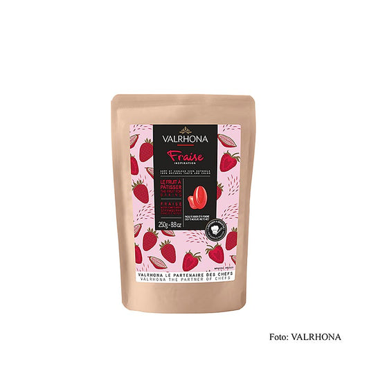 Valrhona Inspiration Jordgubbe – jordgubbsspecialitet med kakaosmör, 250 g