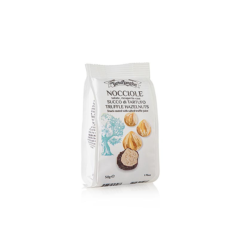 Tartuflanghe Barsnack Hasselnötter överdragna med tryffeljuice, 50 g