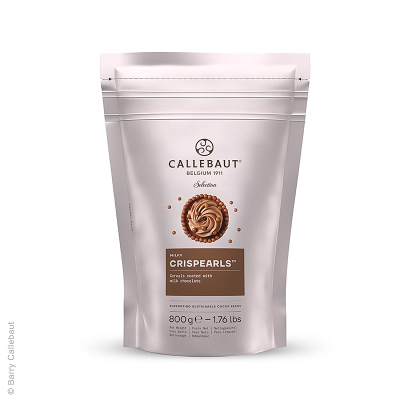 Crispearls Milk, krispiga mjölkchokladpärlor, Mona Lisa Callebaut, 800 g