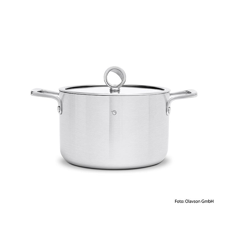 Olavson kokkärl med kopparkärna, med lock, 20 cm, 3,8 l, 1 St