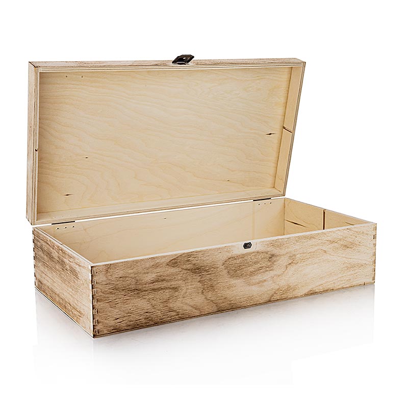 Vinpresentkartong "Flämd trälåda", presentkartong för 2 flaskor, 370x185x98 mm, 1 St