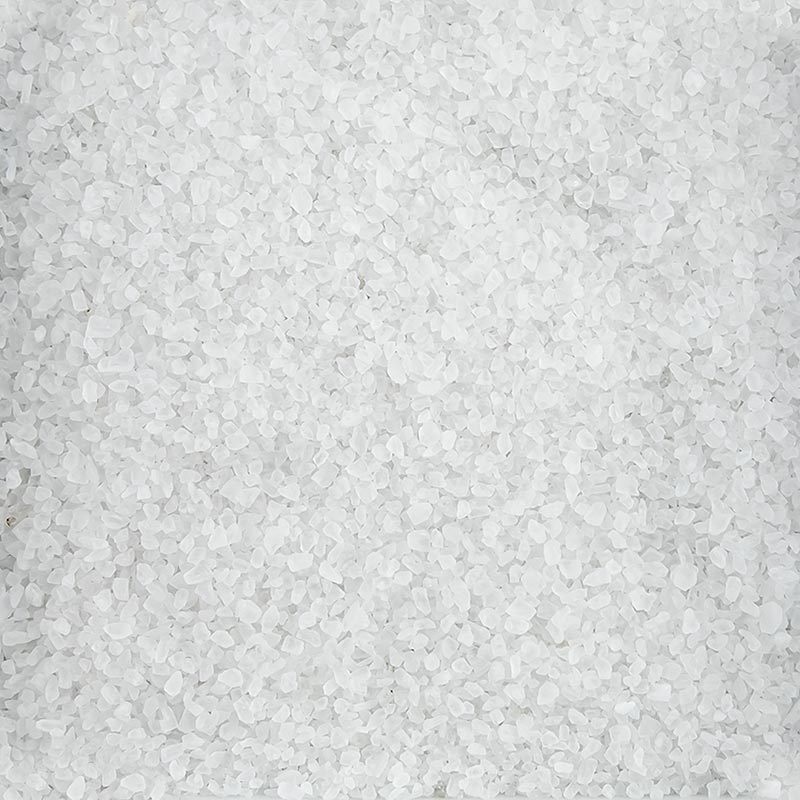 Tyskt hagel-/brezel-sten salt, naturligt, 0,8 mm–2,3 mm, 1 kg