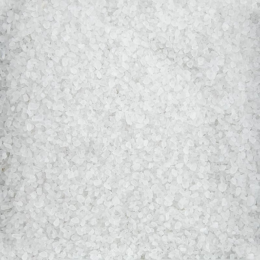 Tyskt hagel-/brezel-sten salt, naturligt, 0,8 mm–2,3 mm, 1 kg