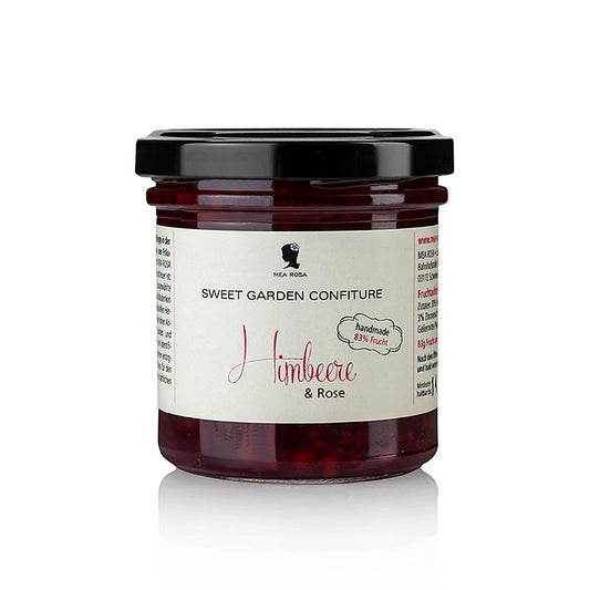 Sweet Garden Confiture – hallon- och rosfruktpålägg, Mea Rosa, 180 g