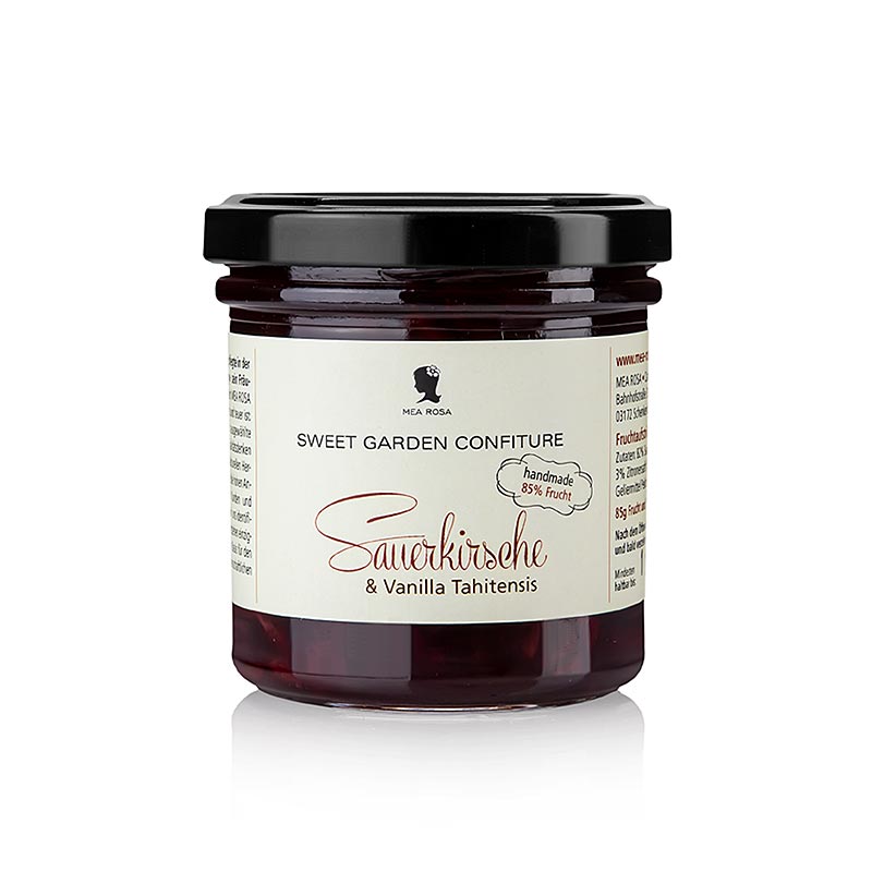 Sweet Garden Confiture – surkörsbär & Tahiti-vanilj, Mea Rosa, 180 g