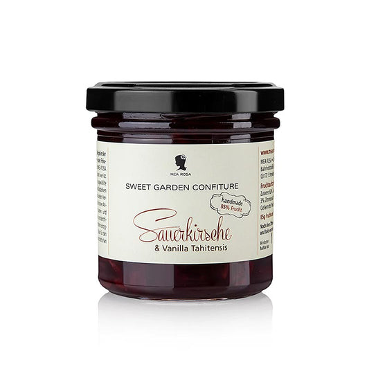 Sweet Garden Confiture – surkörsbär & Tahiti-vanilj, Mea Rosa, 180 g