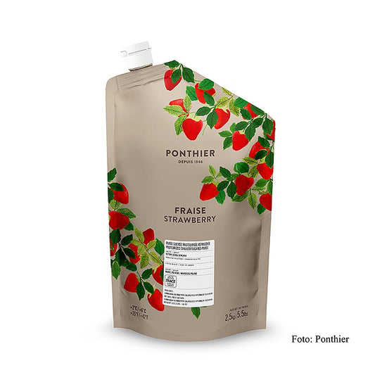 Ponthier jordgubbspuré, med socker, 2,5 kg