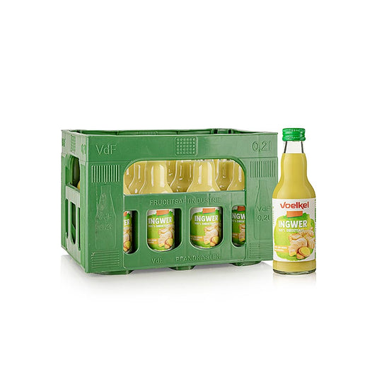 Voelkel – ingefärssaft, ekologisk, 2,4 l, 12 x 200 ml
