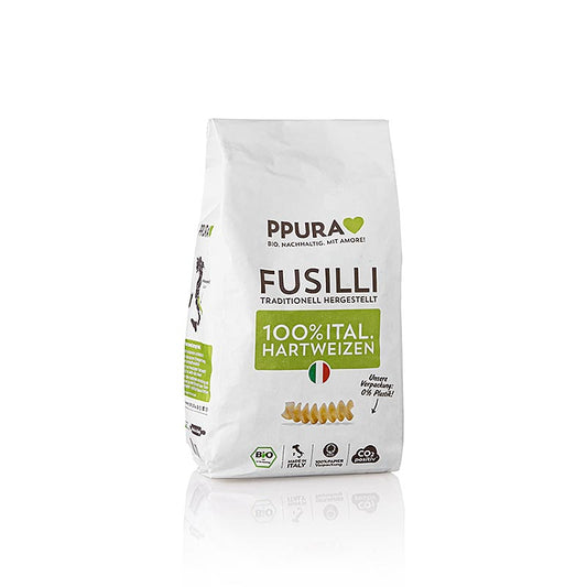 Ppura Fusilli-pasta av italiensk durumvete, ekologisk, 500 g