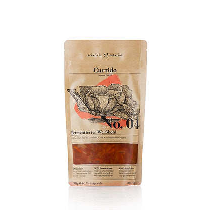 Schnelles Grünzeug – nr 4 Curtido (fermenterad vitkål med paprika och chili), 330 g
