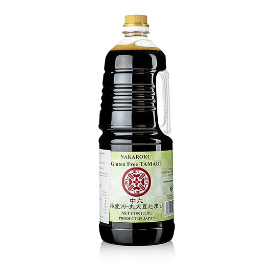 Sojasås – Tamari, Nakaroku, glutenfri, Japan, 1,8 l