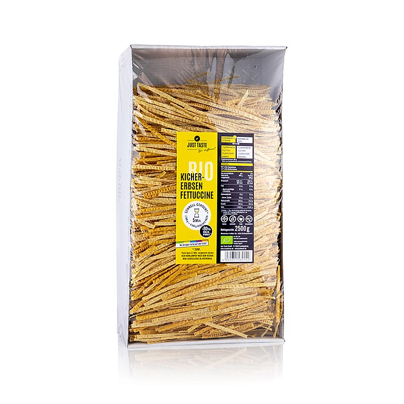 Just Taste kikärtsfettuccine, glutenfri, ekologisk, 2,5 kg