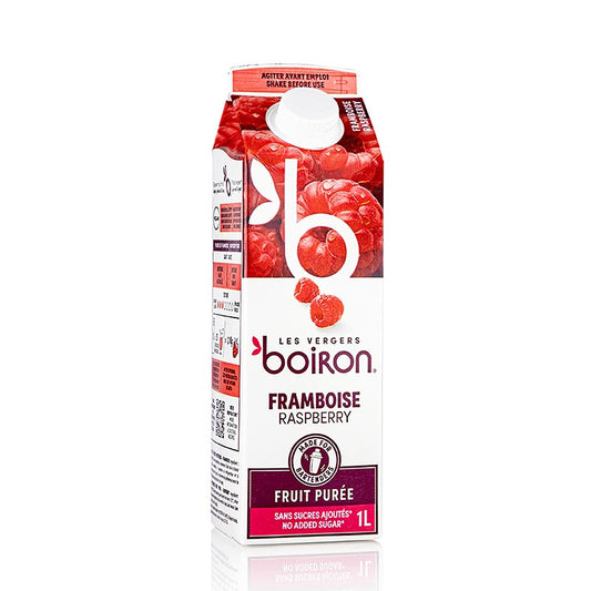 Boiron hallonpuré, pastöriserad, 100 % frukt, 1 l