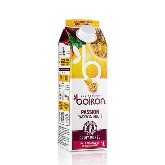 Boiron passionsfruktpuré, pastöriserad, 100 % frukt, 1 l
