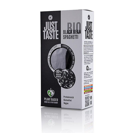 Just Taste svarta bönor spaghetti, glutenfri, ekologisk, 250 g