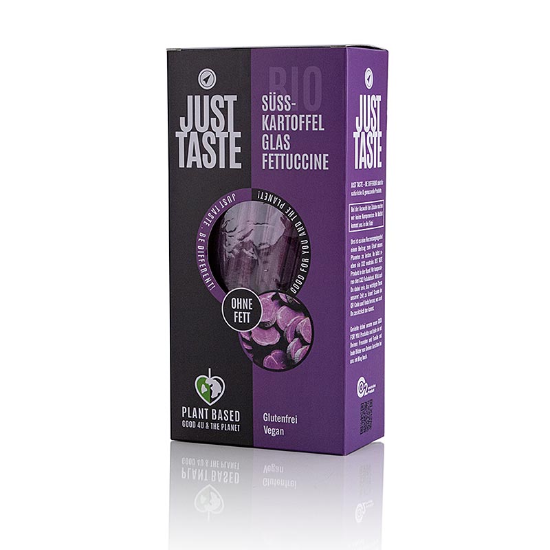 Just Taste Lila sötpotatis-glasnudelfettuccine, glutenfri, ekologisk, 250 g