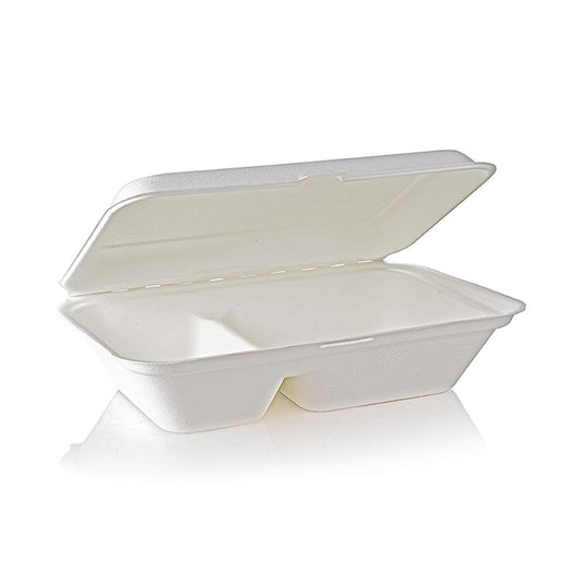 Take Away Naturesse Food Box, fällbart lock, 2 fack, 249x162x63 mm, 500 st