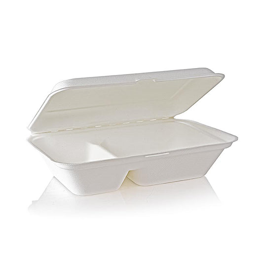 Take Away Naturesse matlåda, fällbart lock, 2 fack, 249x162x63 mm, 50 st