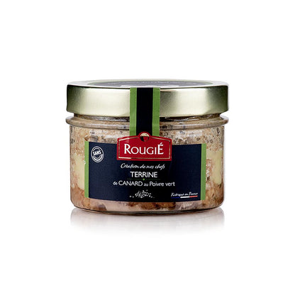 Terrin av anka, med grönpeppar, Rougie, 180 g