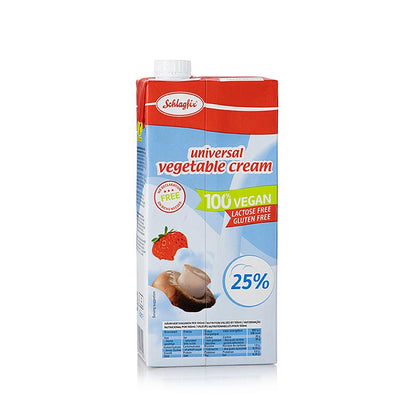 Vispgrädde, 25 % fett, vegansk, Schlagfix, 1 l