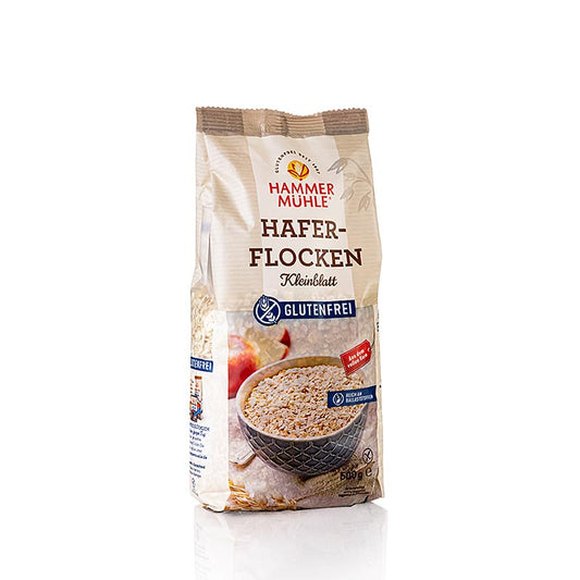 Havregryn, glutenfria, småbladiga, Hammermühle, 500 g