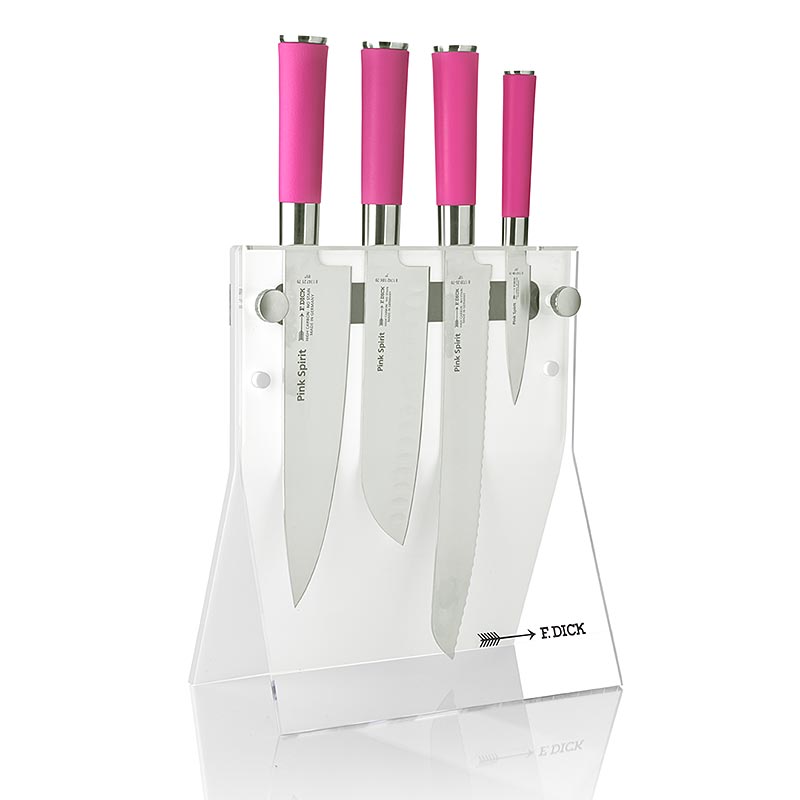 Dick Pink Spirit akrylknivblock 4Knives, med 4 knivar, tjock, 1 st
