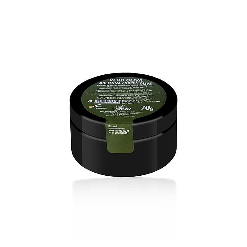 Sosa livsmedelsfärg olivgrön, pulver, vattenlöslig (39441), 70 g