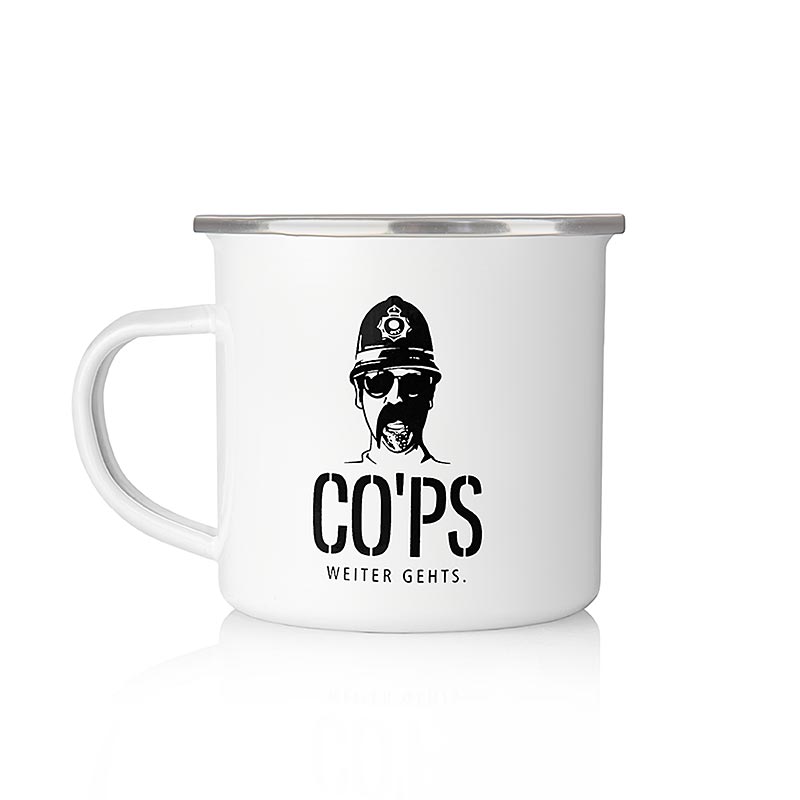 Cops metallmugg Knast-mugg med logotyp, 1 st