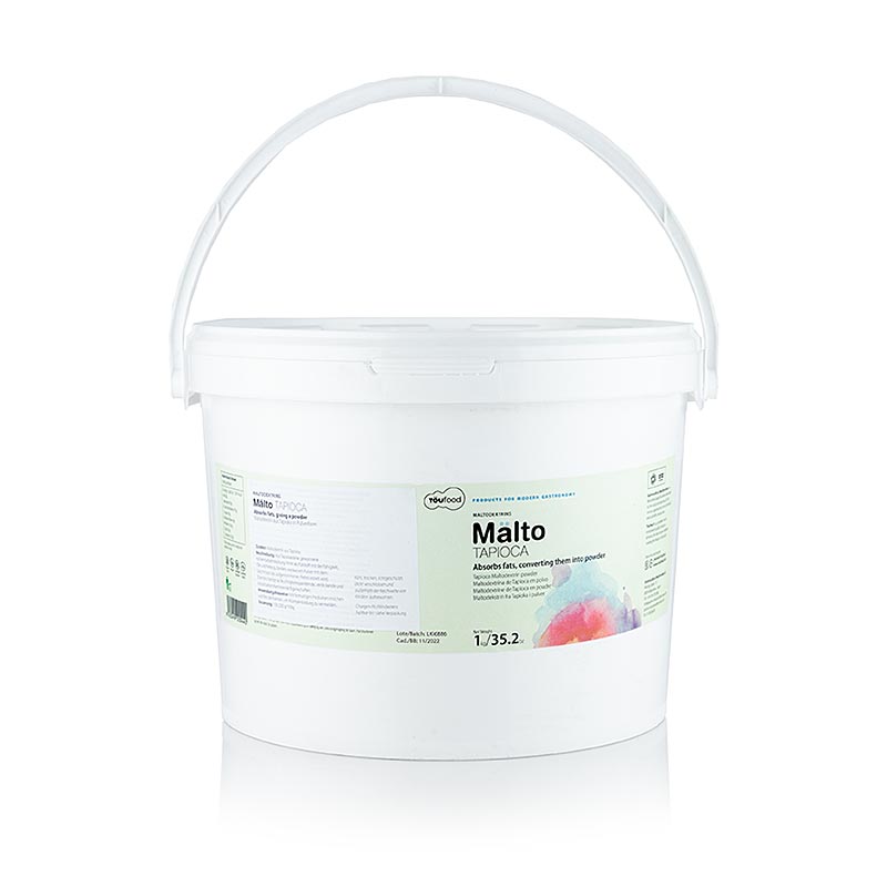 TÖUFOOD MÄLTO TAPIOCA, maltodextrin från tapioka, 1 kg